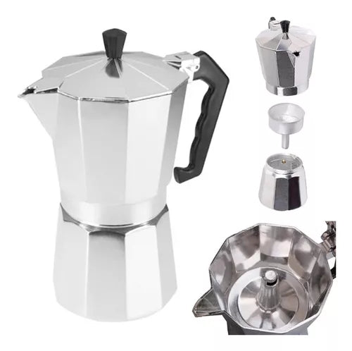 Cafeteira Italiana Moka 9 Xícaras Aluminio Café Expresso