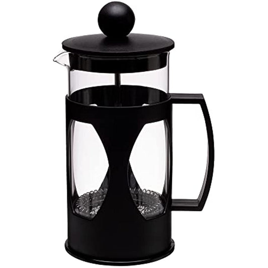 Mimo Style Cafeteira Prensa Francesa, Capacidade Para 350 ml, Com Haste e Alça, Resistente, Suporta Altas e Baixas Temperaturas (-20 °C a 180 °C), Excelente Sistema de Filtragem