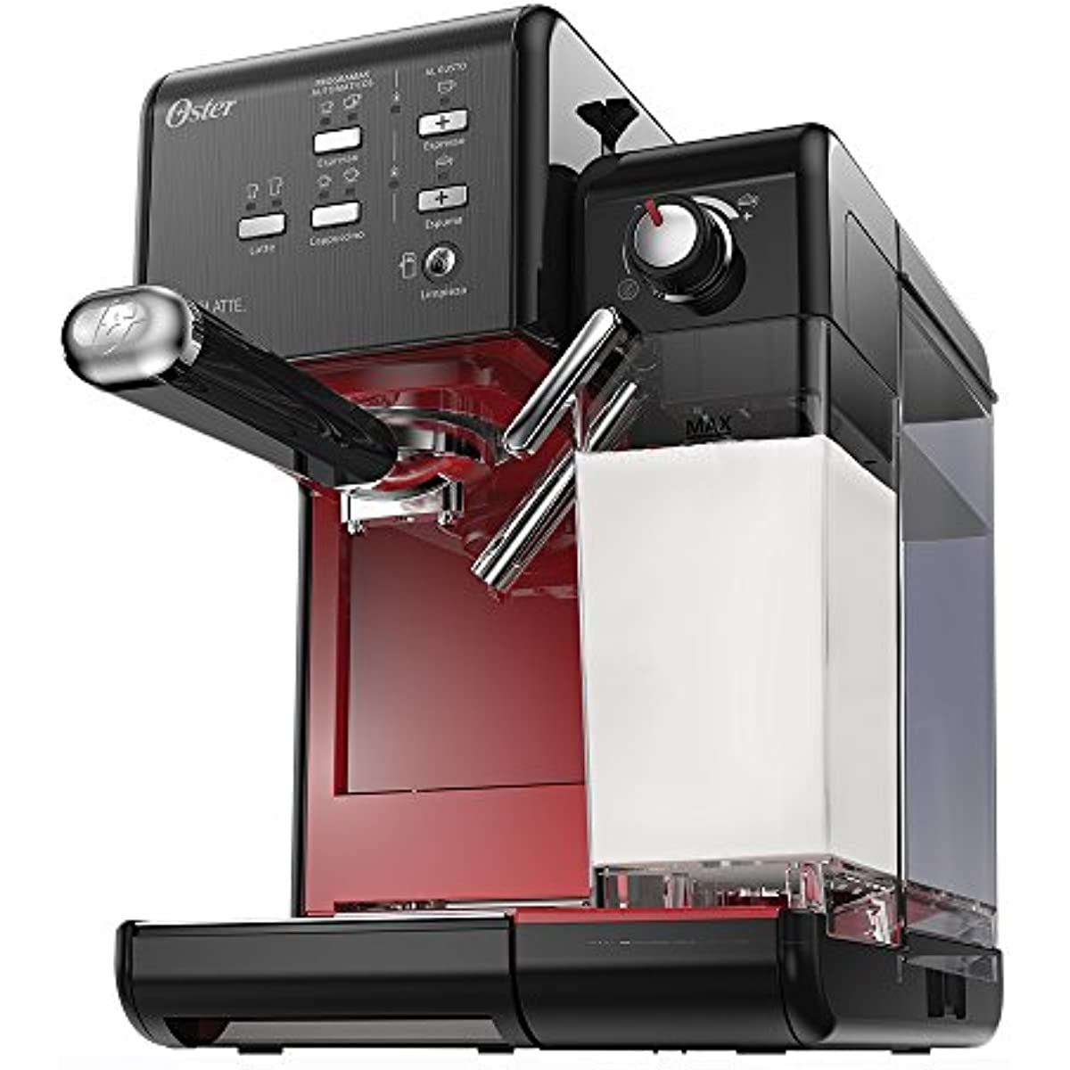 Cafeteira Espresso Oster, PrimaLatte II, Vermelho, 127V