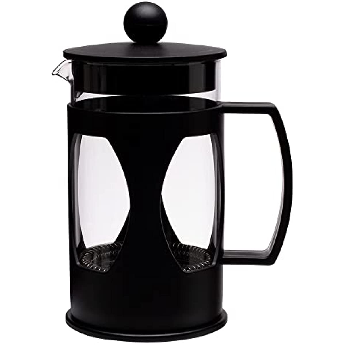 Mimo Style Cafeteira Prensa Francesa, Capacidade Para 600 ml, Com Haste e Alça, Resistente, Suporta Altas e Baixas Temperaturas (-20 °C a 180 °C), Excelente Sistema de Filtragem