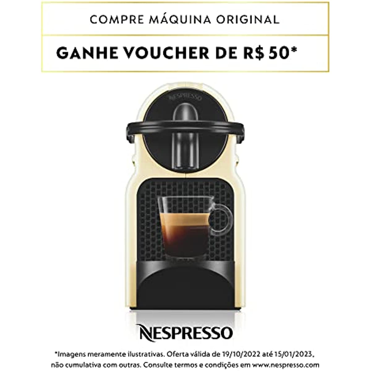 Nespresso Inissia Cream, Cafeteira, 220V