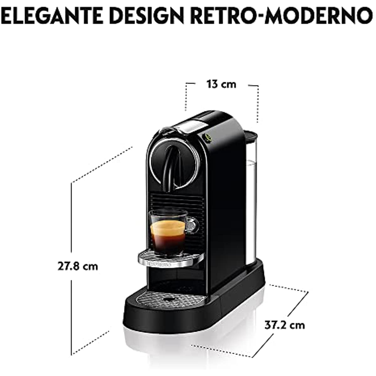 Nespresso CitiZ Preta, Cafeteira - 110V D113