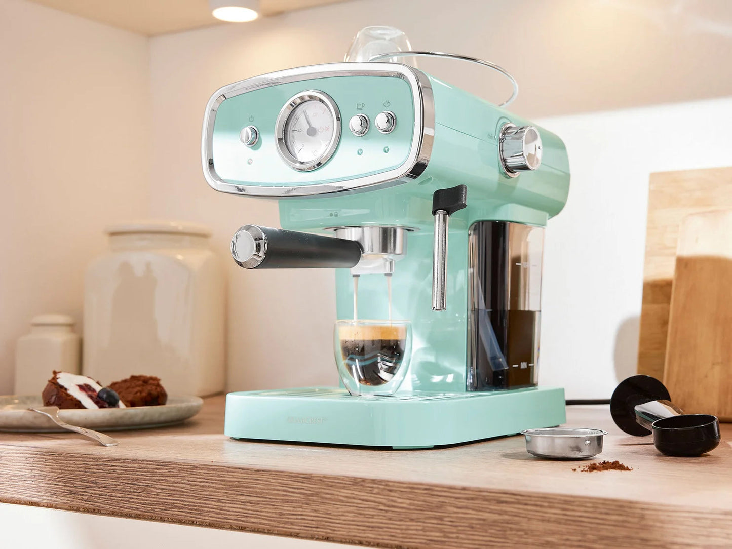 SILVERCREST® KITCHEN TOOLS »SEM 1050 A2« espresso machine with portafilter system